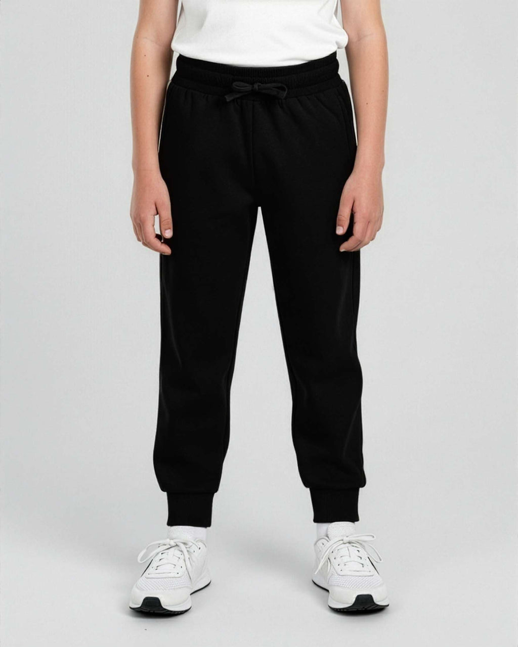 Real Essentials 3 Pack: Boys' Cotton Fleece Jogger Sweatpants - Active Athletic Youth Pants for Teens with Pockets-Set 14,M(12-14)