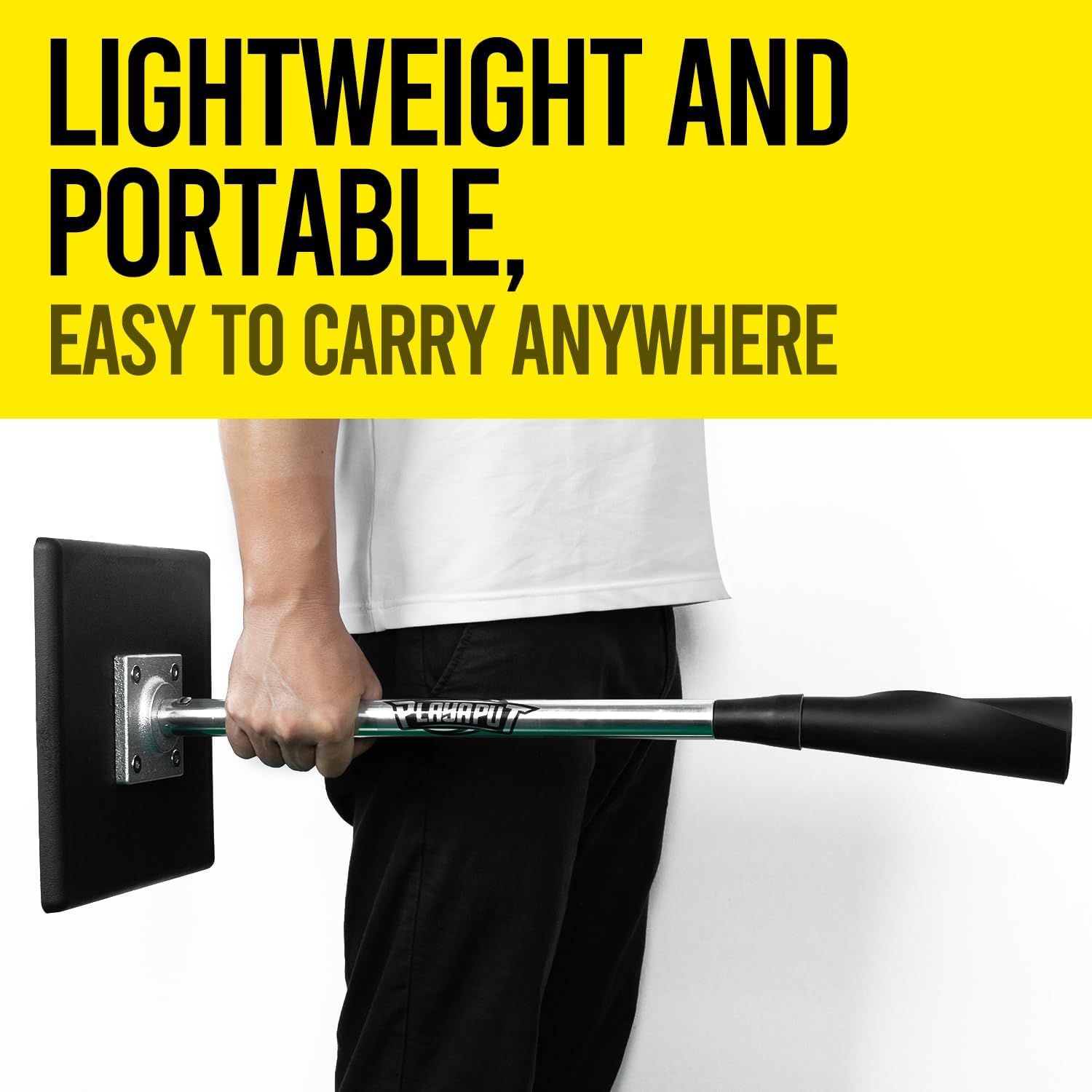 PLAYAPUT Portable Baseball Batting Tee - Height Adjustable 25-37 Inches | Easy Transport & Durable Design for All Ages