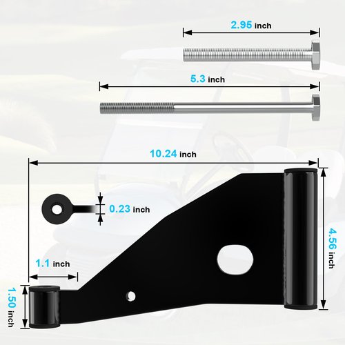 ENEKERP Club Car Control Arm Delta A-Plate Kit, Golf Cart Control Arm A-Arm for Club Car Precedent 2004-UP & Tempo 2018-UP Gas & Electric Models, OEM# 102287301, 103388501, AM1244201, 2PCS