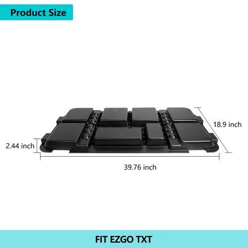 10L0L EZGO TXT Golf Cart Under Seat Storage Tray Organizer Underseat Container Holder Plate Only for 1996-UP EZGO TXT Electric Vehicle with Original Trojan Battery
