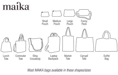MAIKA Recycled Canvas Zippered Backpack, Sierra, Grey