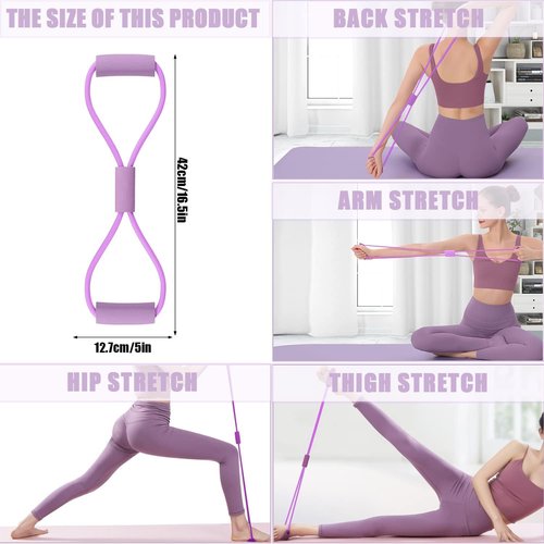 Kmise Thigh Master Thigh Exerciser,Pelvic Floor Muscle Trainer,Kegel Trainer for Postpartum Rehabilitation, Arm/Leg/Hip/Inner Thigh Exercise Workout Equipment for Women Come with 8-Shaped Tension Band