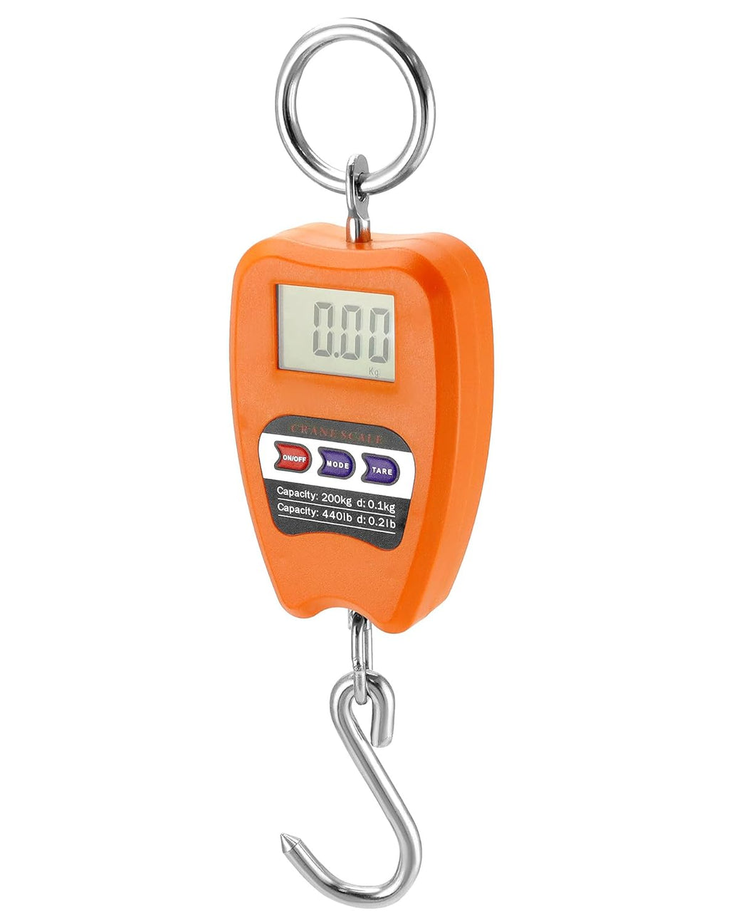 QWORK Digital Hanging Weight Scale - 440lbs Capacity | Durable Aluminum Housing & LED Display