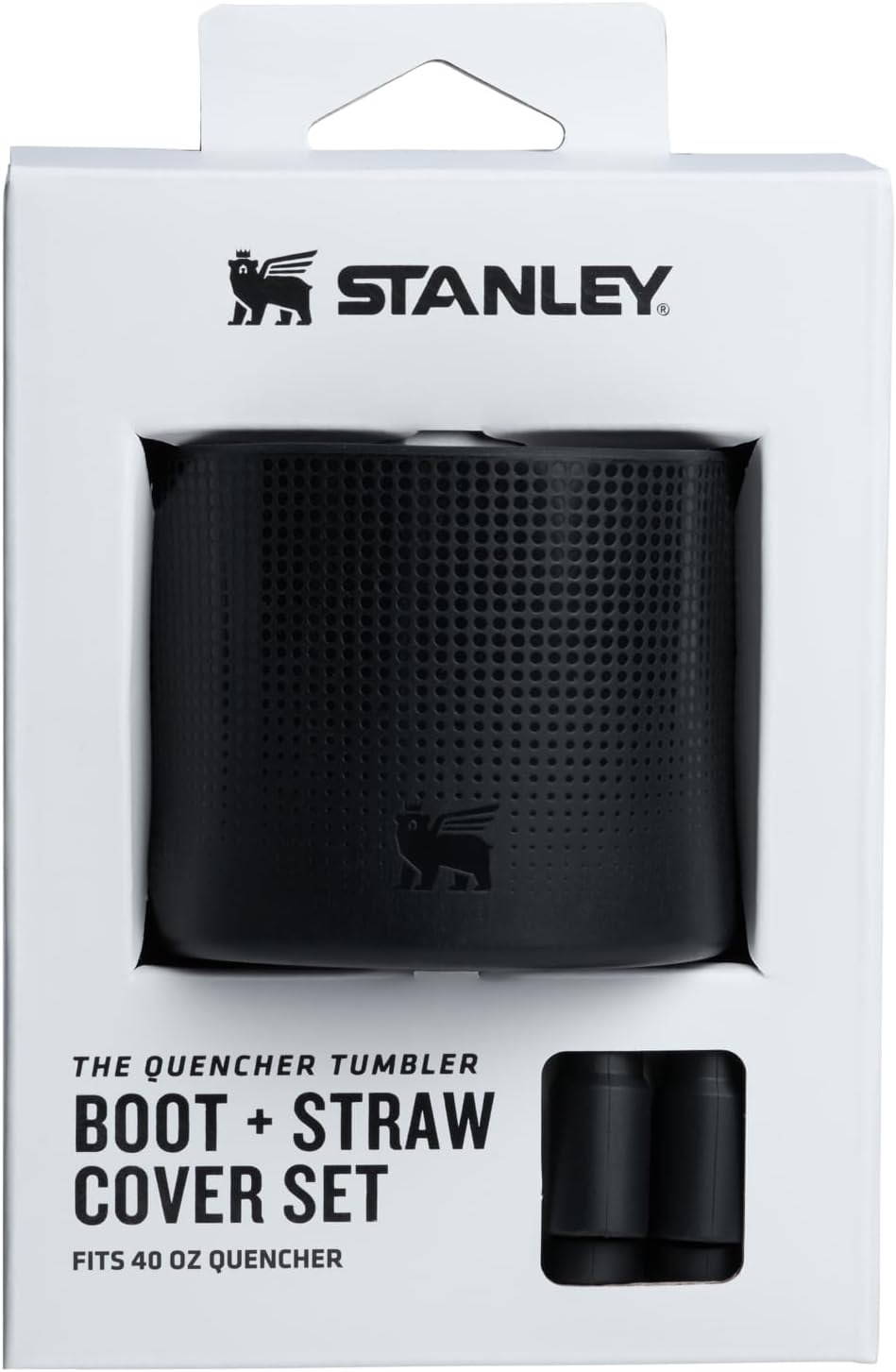 Stanley Quencher Boot and Straw Cover Cap | Anti-Slip Silicone Protector for Tumbler with Handle | Accessory Set for Stainless Steel Drinking Cup | BPA-Free