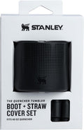 Stanley Quencher Boot and Straw Cover Cap | Anti-Slip Silicone Protector for Tumbler with Handle | Accessory Set for Stainless Steel Drinking Cup | BPA-Free