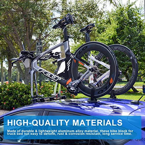 Brown Aluminum Bike Fork Mount Block for Storage & Transport