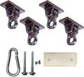 ABUSA Heavy Duty Swing Hangers - 5000 lb Capacity for Indoor/Outdoor Use | 4 Pack with Screws & Bolts
