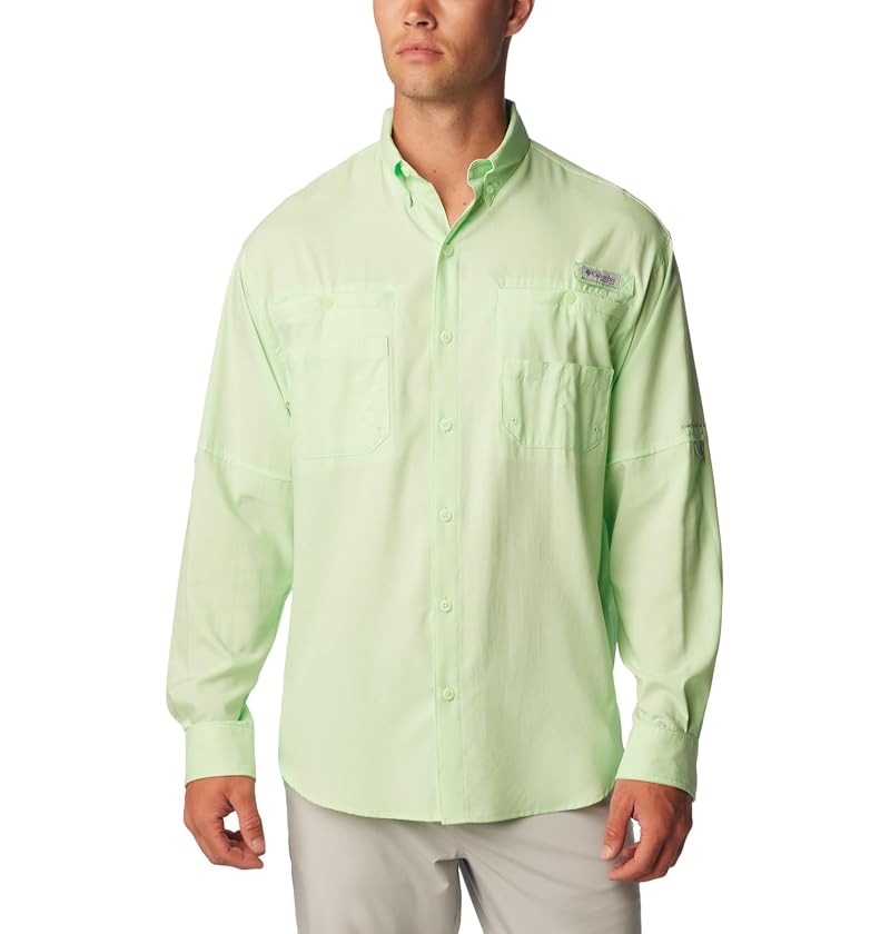 Columbia PFG Tamiami Long Sleeve Fishing Shirt for Men - White, XL