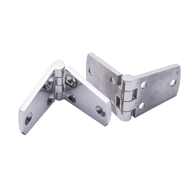 Marine Grade 316 Stainless Steel Door Hinges 4x1.5 in Heavy Duty Pack of 2 with Screws