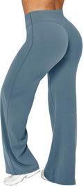 Ieumaz High Waist Women's Straight Leggings - Stretchy Casual Yoga Pants for Gym Workouts
