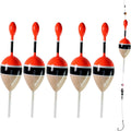 THKFISH Fishing Bobbers - Balsa Slide Floats for Crappie, Panfish & Trout | 5-Pack (1/2oz, 2"x5.28")