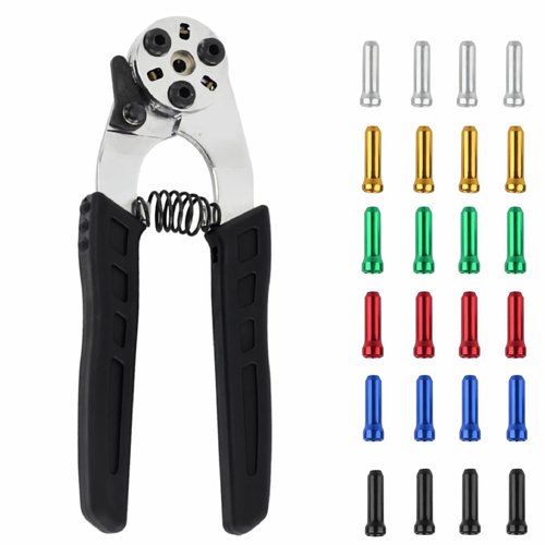 accufine 2 in 1 Bicycle Brake Cable Cutter and Crimper with Bicycle Brake Cable Crimp Ends Specialized Bike Brake Cable Tool
