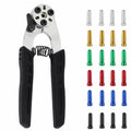 accufine 2 in 1 Bicycle Brake Cable Cutter and Crimper with Bicycle Brake Cable Crimp Ends Specialized Bike Brake Cable Tool