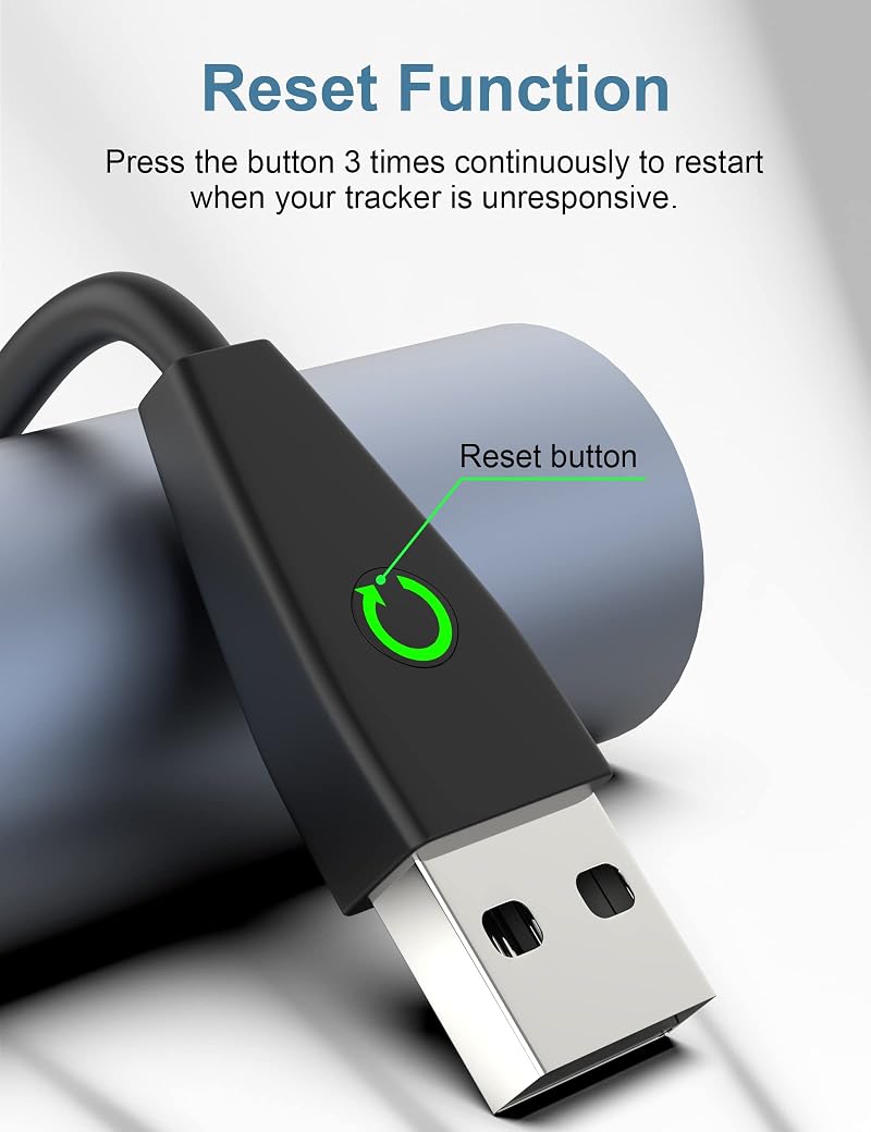 Charging Cable with Restart Button for Fitbit Charge 5 & Luxe