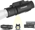 Skiennix 1750 Lumen Tactical Flashlight - Rechargeable Pistol Light with Strobe & Moonlight Mode