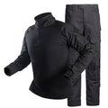 Mens Tactical Suit G2 Military Apparel Set Quick-Dry Hunting Paintball Gear Uniform Combat Shirt and Pants for Men Black XL