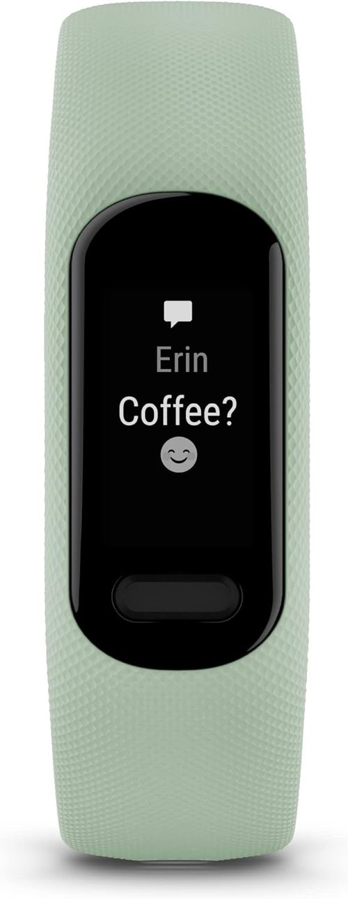 Garmin Vivosmart 5 Fitness Tracker - Long-Lasting Battery, Heart Rate & Sleep Tracking | Mint Color