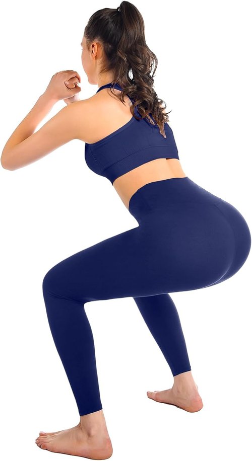 Leafigure High Waisted Leggings - Soft, No See-Through Yoga Pants for Women | Perfect for Gym & Running