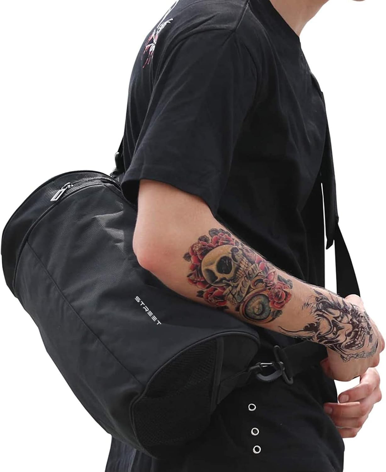 Skiennix Lightweight Gym Bag - Versatile Sports Duffel for Men & Women | Black X-Small