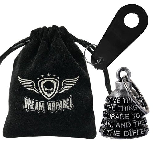 Dream Apparel Motorcycle Bell Guardian Angel Drive Away Gremlin, Biker Bell for Men Women Rider Riding with Hanger, Good Luck Gift Accessories