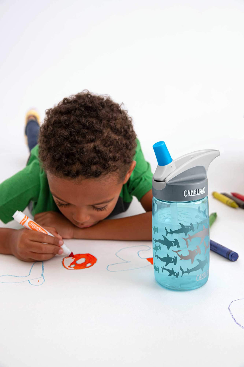 CamelBak Eddy Kids Water Bottle with Big Bite Valve, Spill‑Resistant Easy‑Sip Design for Everyday Hydration, 12oz, Unicorn Party