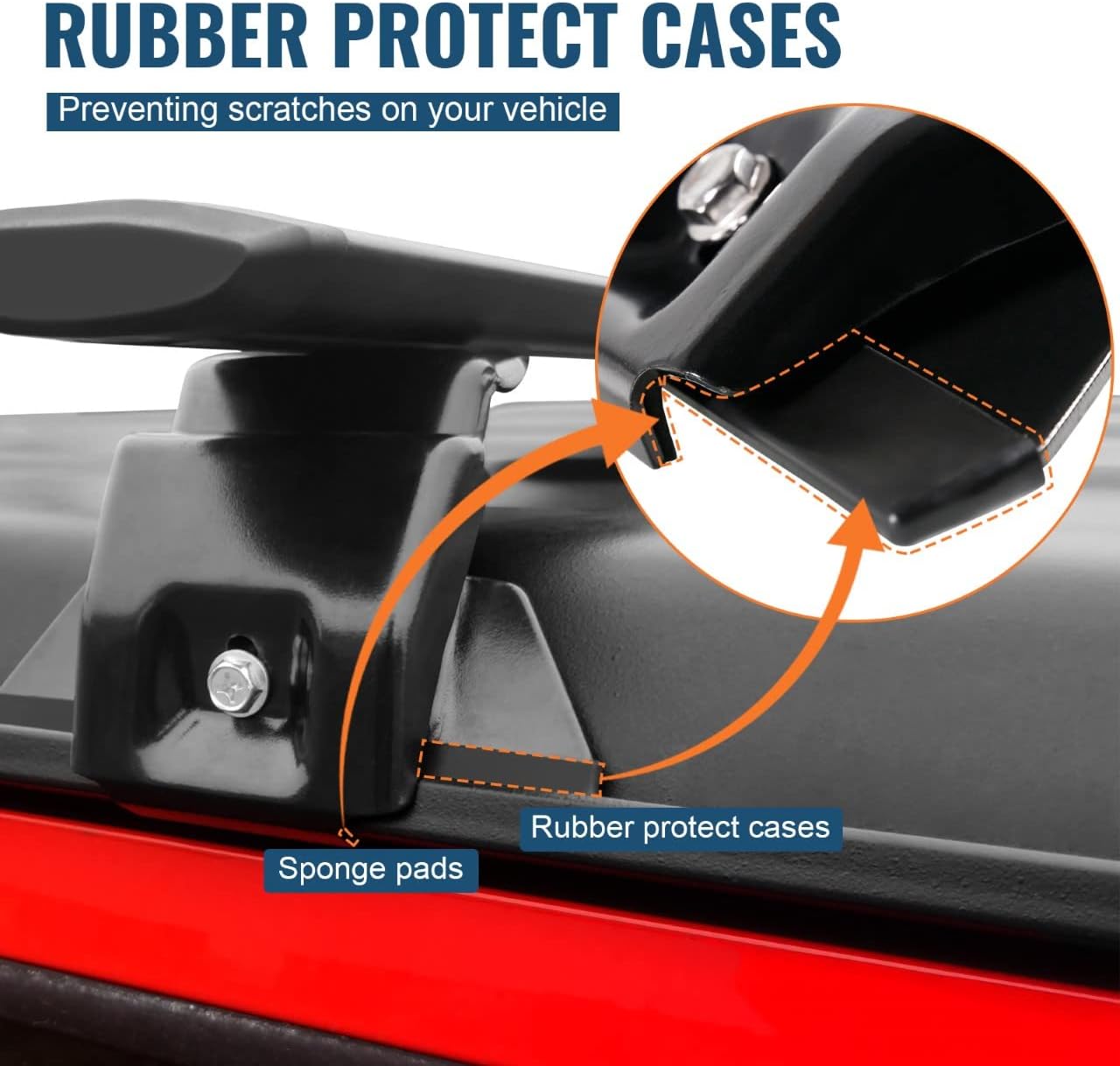 Wonderdriver Heavy Duty Roof Rack Cross Bars - 330lb Capacity for Jeep Wrangler JK JL Gladiator JT 2007-2026 | Aluminum Cargo Carrier