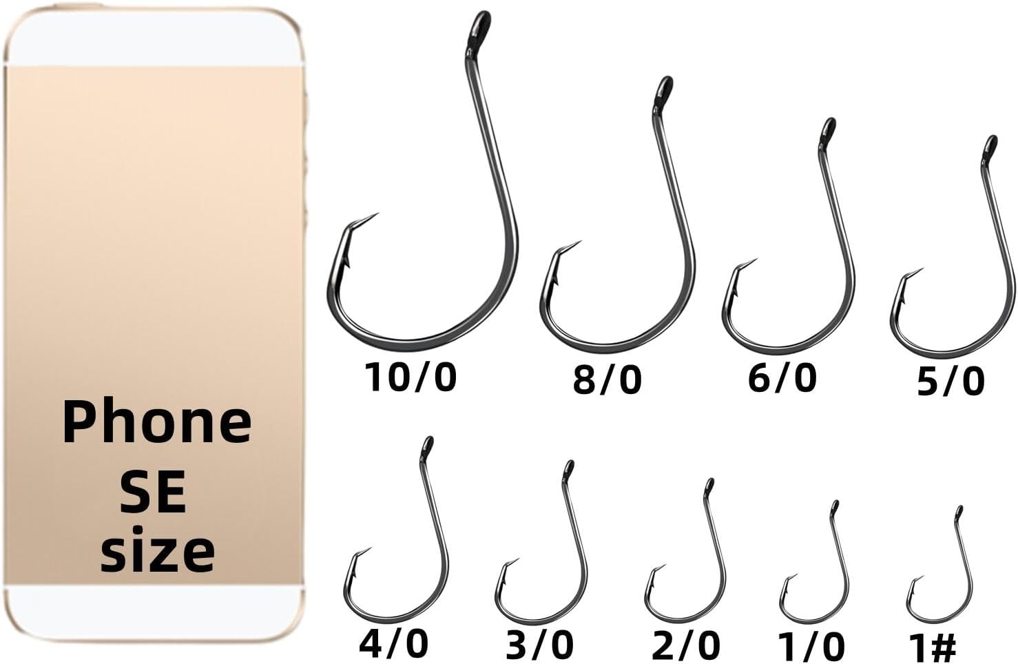 Skiennix Circle Hooks - 2X Strong Octopus Offset Fishing Hooks Set for Saltwater & Freshwater | 50PCS