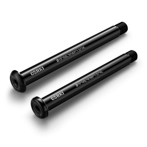corki Cycles Thru Axles for Fox Fork 15mm, Bike Hub Adapter Axle Mountain Road Bike Quick Release Aluminum Alloy Axle - 15mm*100mm/15mm*110mm