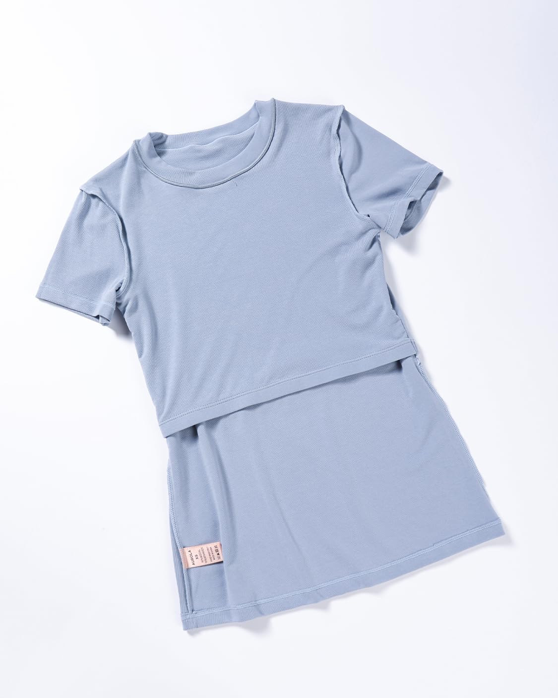AUROLA Everyday Fitted T-Shirt - Women's Crew Neck Short Sleeve Modal Slim Fit Top | Stylish Crop Tee