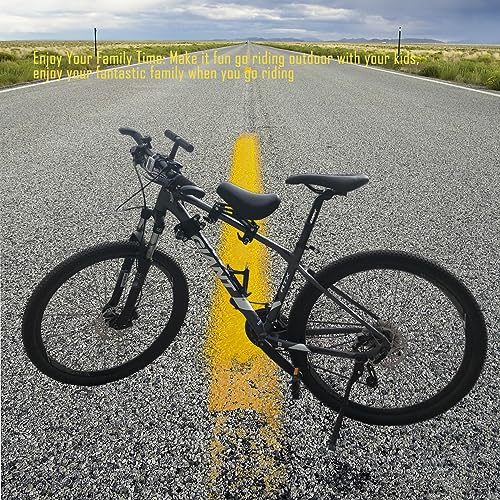 Front Bicycle Child Seat Set with Handlebar & Foot Pedals for MTB & City Bikes