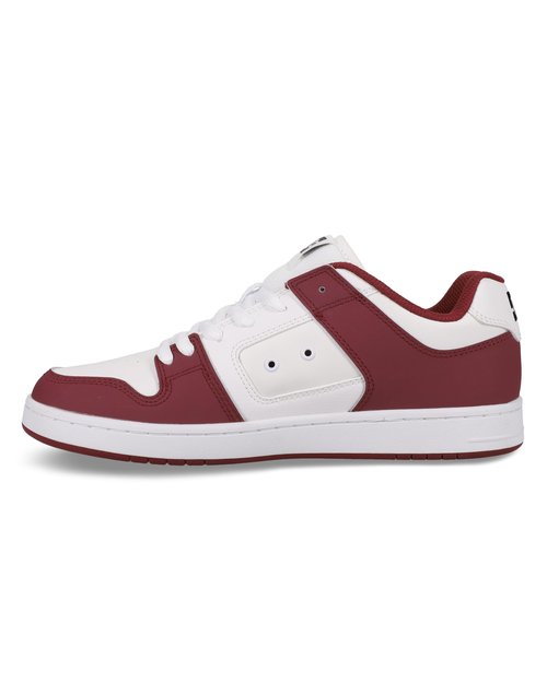DC Men's Manteca 4 Skate Shoe, White/DEEP RED/Black, 7