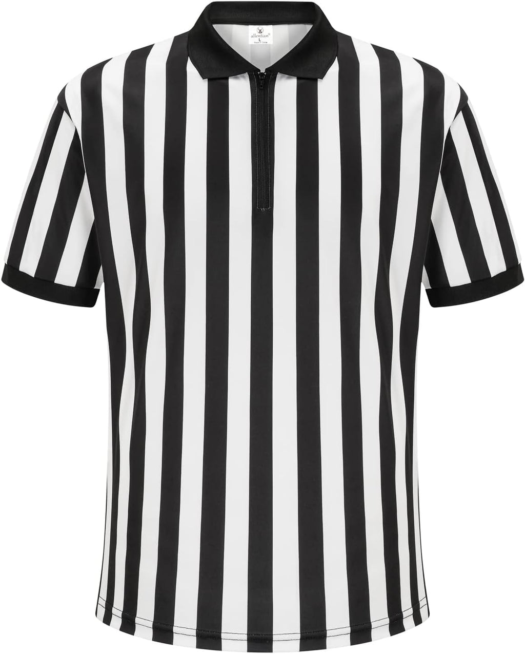 Skiennix Referee Shirt - Black Stripe Umpire Jersey for Basketball, Football & Soccer | Men's Size