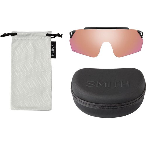 Smith Unisex Ruckus Performance Sunglasses - Matte Black Frame | ChromaPop Red Mirror Lens