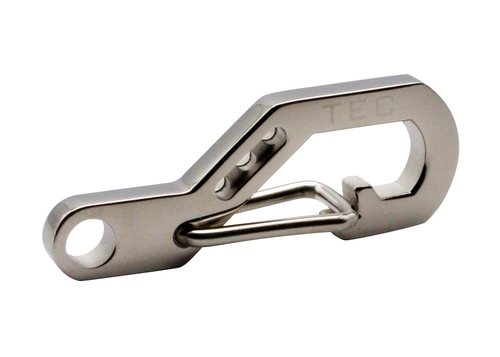 TEC Accessories Python Clip - Stainless Steel Small Keychain Clip - Durable, Lightweight, and Ergonomic Micro Carabiner for Everyday Carry Keychain Accessory (3-Pack)
