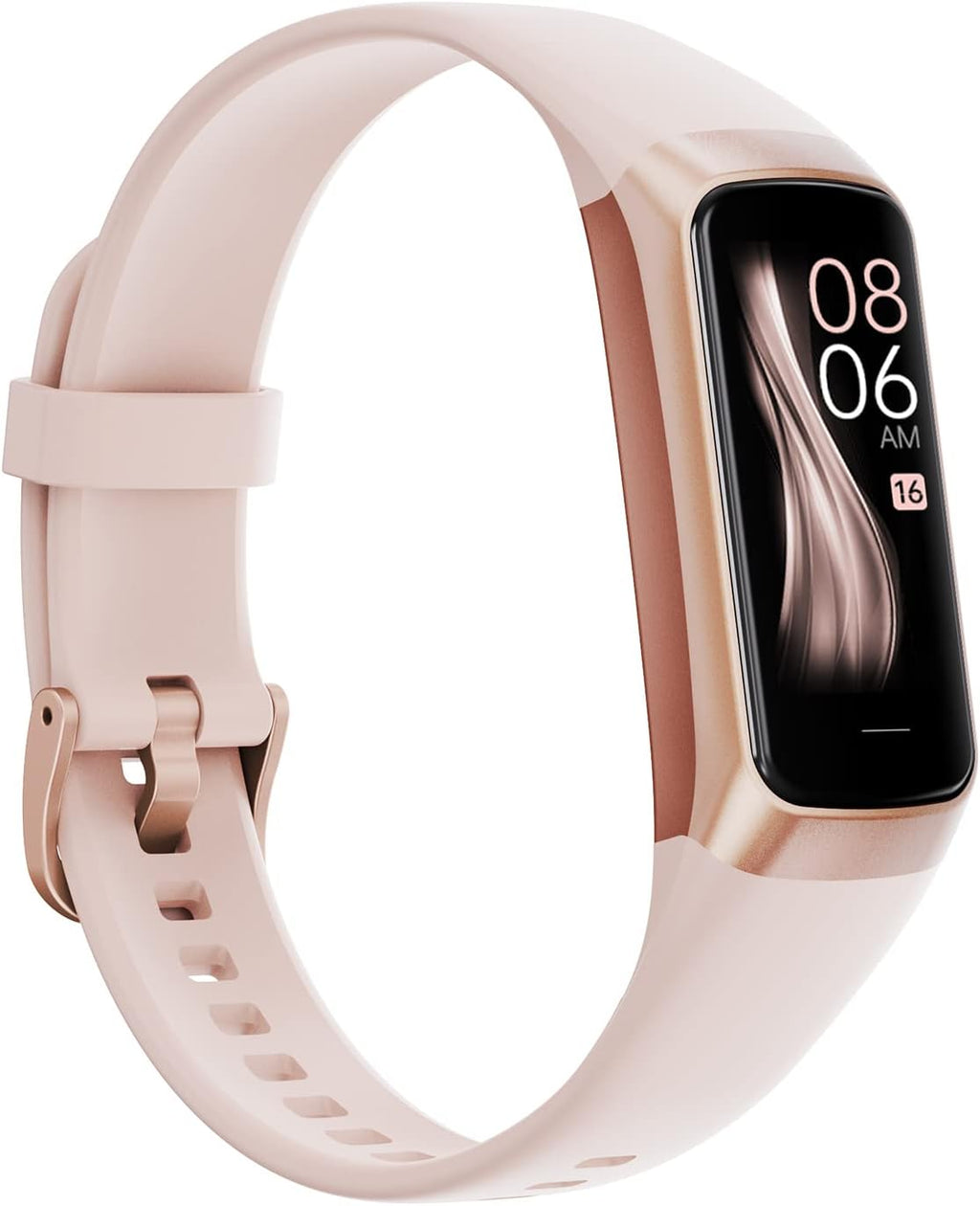 Skiennix Fitness Tracker - 2025 Smart Watch with Blood Pressure & Heart Rate Monitor | IP67 Waterproof, Pink
