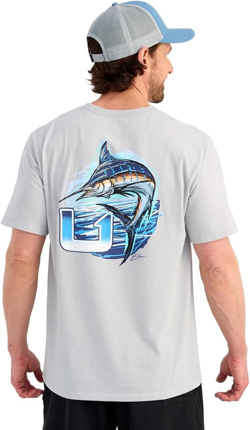 HUK Men's Performance Fishing T-Shirt - KC Scott Short Sleeve Design for Ultimate Comfort