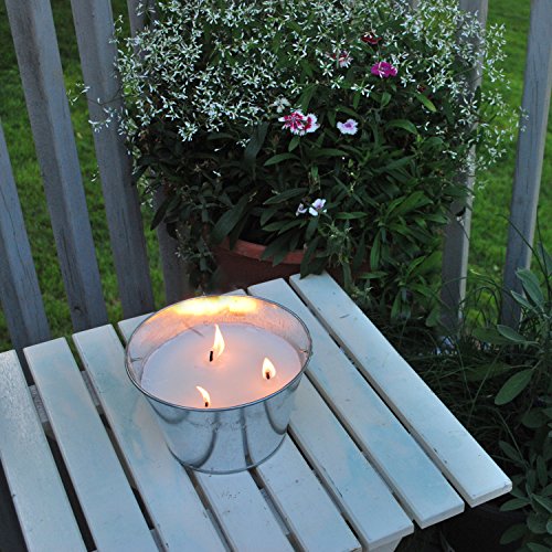 TIKI 28-Oz Citronella Triple Wick Candle in Silver Metal Bucket (3 Pack) Outdoor