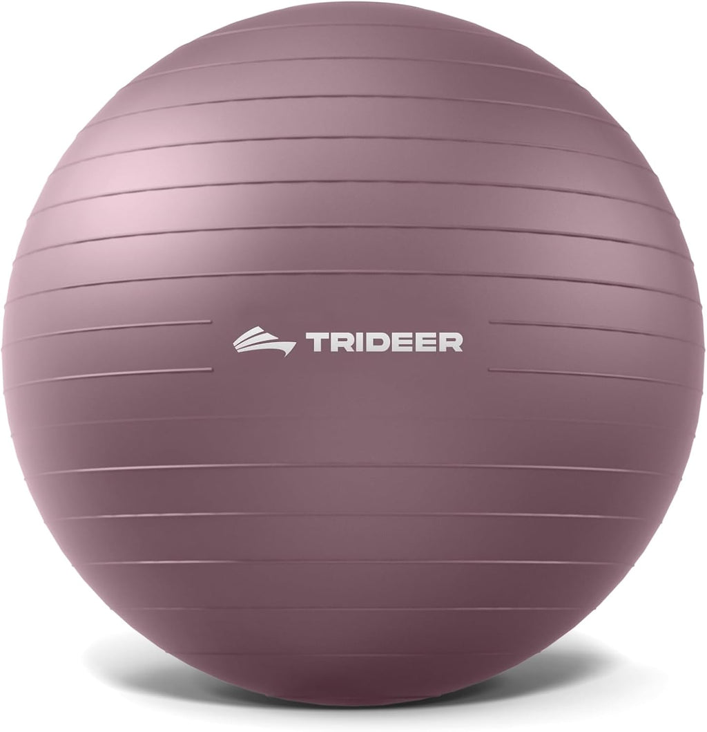 Trideer Exercise Ball - Stability Ball for Yoga, Pilates & Core Training | Office Seating & Balance Improvement