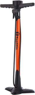 TOOLITIN Pro Bike Pump - Ergonomic Bicycle Pump with Pressure Gauge | 180 PSI, Fits Presta & Schrader Valves