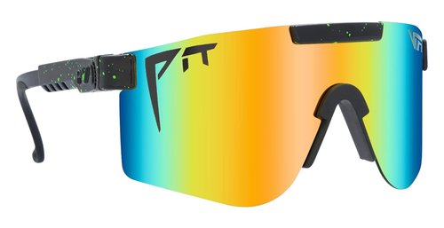 Pit Viper Sunglasses I The Original I Wide Fit I Polarized Lens, Indestructible Frame I Turbo Adjustable for Perfect Fit I Micro Fiber Bag & Retainer Straps I Orange Lens, Black Frame