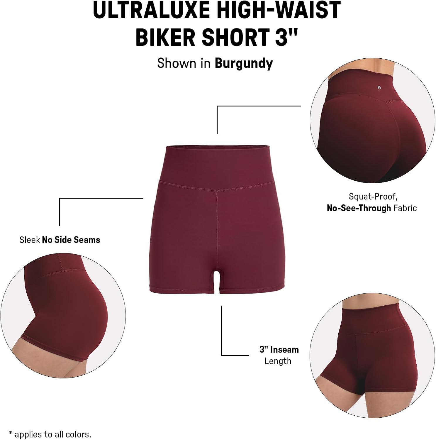 YITTY Active UltraLuxe High Waist Biker Shorts - Squat Proof, Tummy Control, 3''/6'' for Yoga & Workout