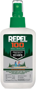 Repel 100 Insect Repellent - 10-Hour Long-Lasting Protection with DEET | 4 Ounces Spray for Mosquitoes, Ticks, and More