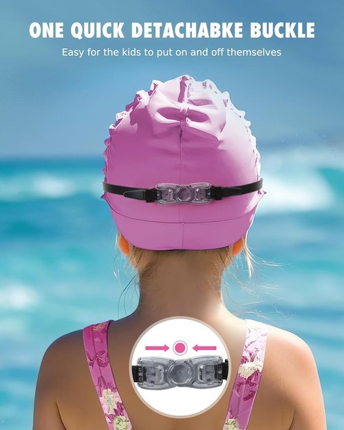 Aegend Swim Goggles - Anti-Fog, Anti-UV Comfort Fit for Kids Ages 3-14 | Perfect for Swimming