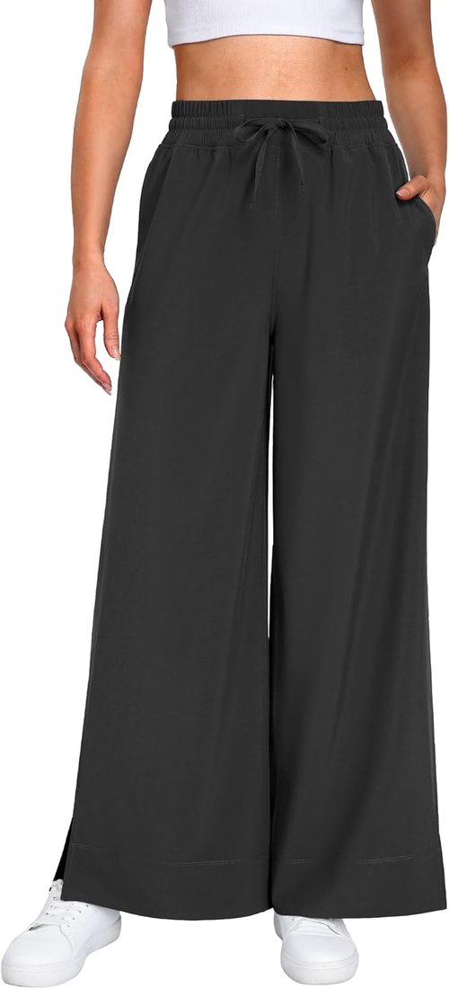 Campsnail Wide Leg Capri Pants for Women - Lightweight Casual Summer Yoga Pants | 25"/29" Sizes