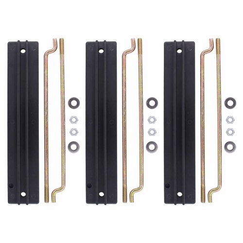 ApplianPar Set of 3 Battery Hold Down Plate and Rods with Washers Nuts for Club Car DS Carryall 1998-2005 Electric Golf Cart 101090801 1013683