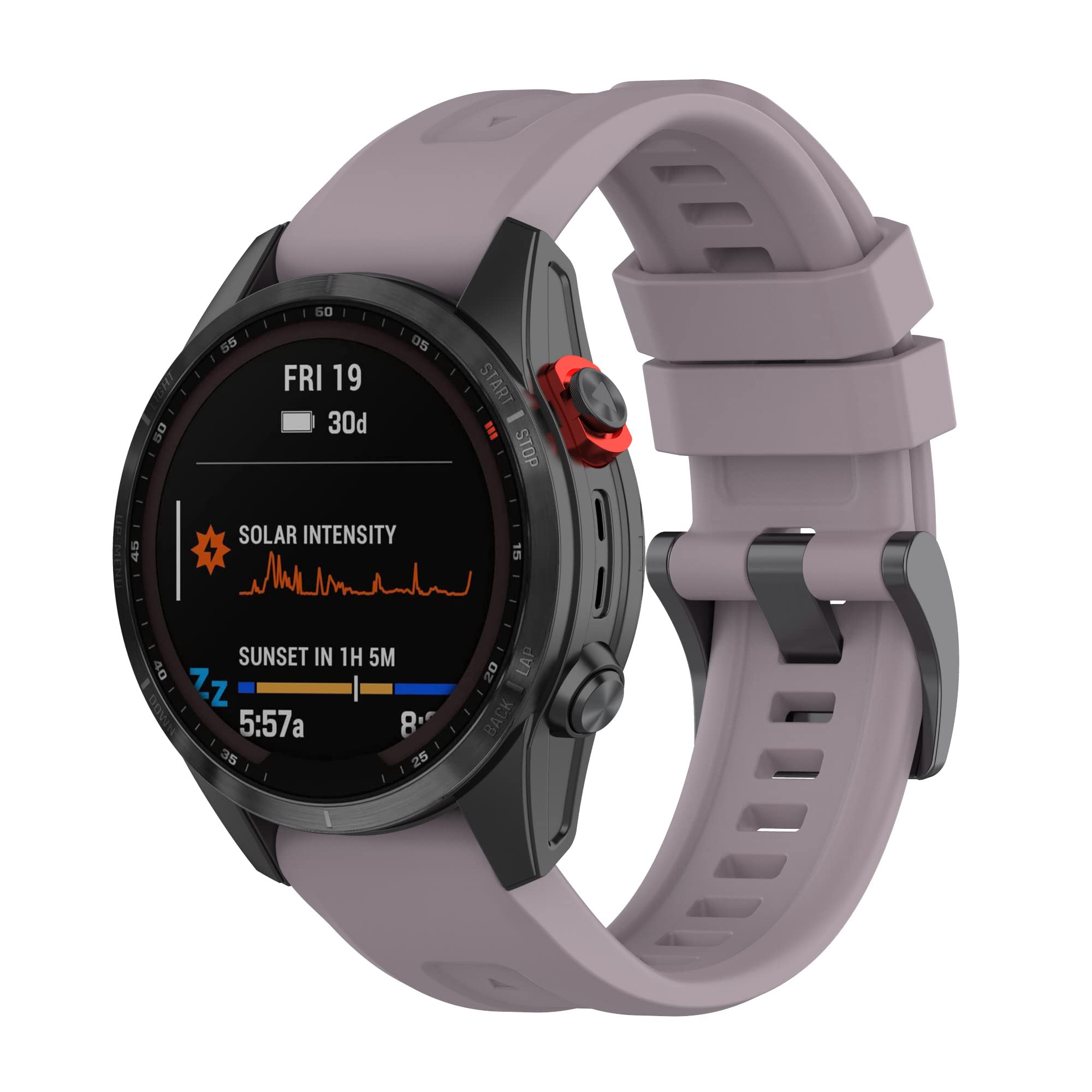 REYDA Silicone Band Compatible for Garmin Epix Pro Gen 2 42mm, 20mm Quick Fit Watch Band Soft Breathable Silicone Bracelet Wristband Replacement Band for Garmin Approach S70 42mm/Instinct E 40mm/2S