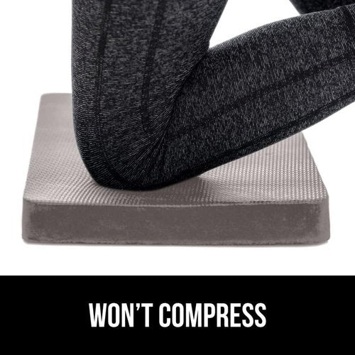 GORILLA GRIP Extra Thick Foam Kneeling Pad - Supportive Cushion for Gardening & Bath Time | 17.5x11, Gray