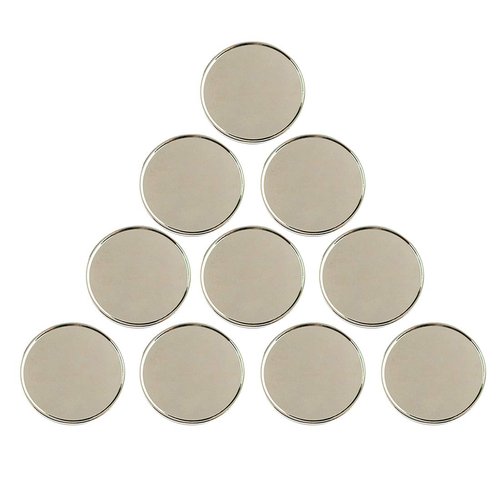 PINMEI Golf Ball Marker Blank Golf Markers Suit for Custom Printing, Pack of 10 (30mm)