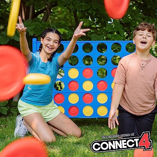 Giant Connect 4 Game Set - 4-Foot Jumbo Indoor & Outdoor Family Board Game