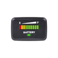 Runleader 12V to 24V LED Battery Capacity Meter,Monitor of Battery Charge &Discharge,Various Batteries Applicably,Snap-in Mount for Golf Cart Forklift Machine Floor Care Equipment